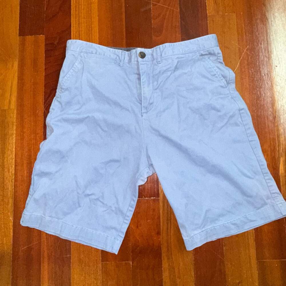 JACHS New York Mens Flat Front Chino Shorts Blue